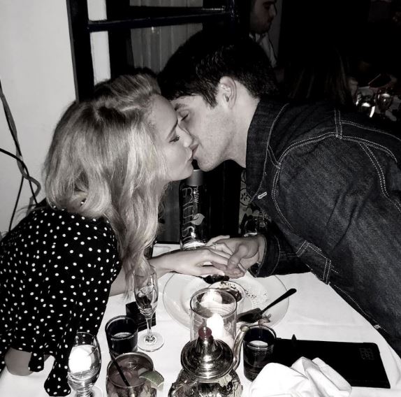 Steven R McQueen with ex-fiancee
