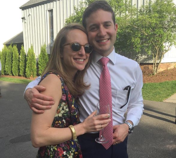 Jake Sherman with wife