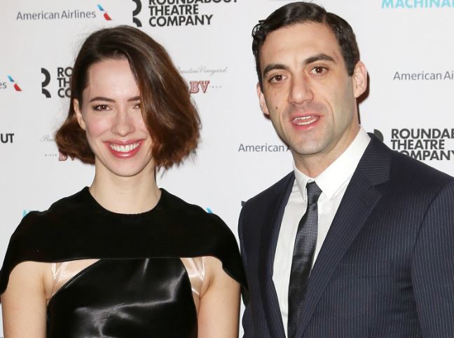 Rebecca Hall with husband