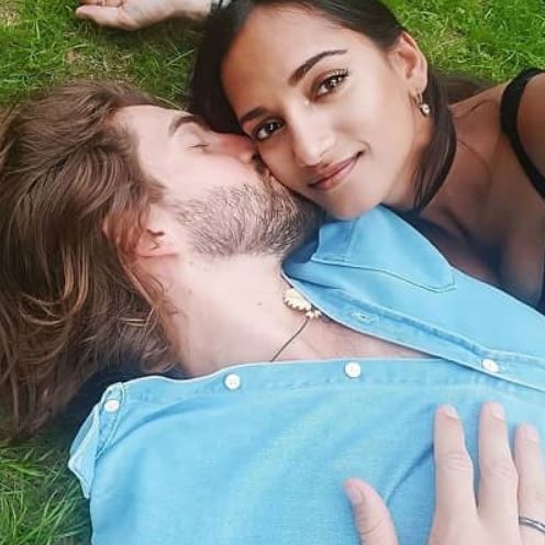 Amita Suman with boyfriend