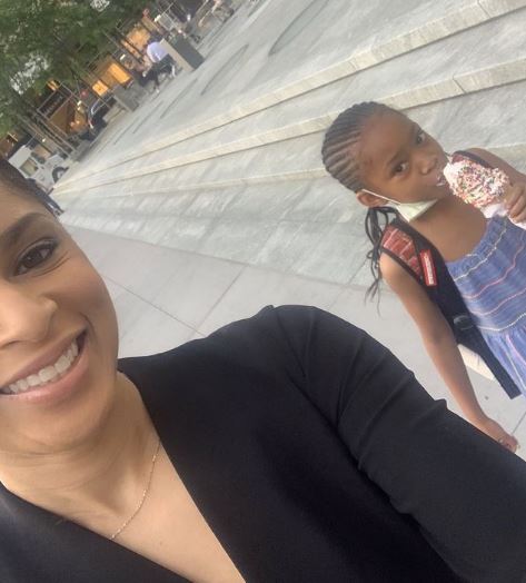 Jericka Duncan with daughter