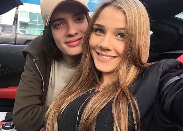 Kodi Smit McPhee with girlfriend