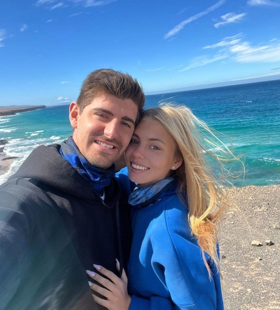 Thibaut Courtois with Girlfriend Thibaut Courtois with Girlfriend