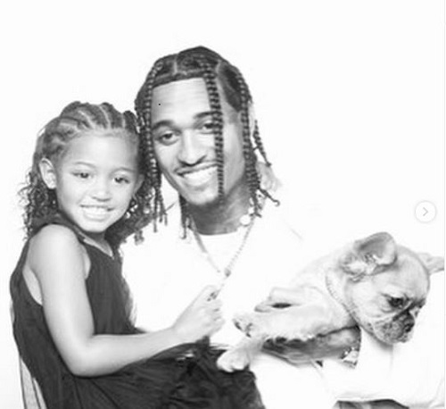 Jordan Clarkson with his daughter