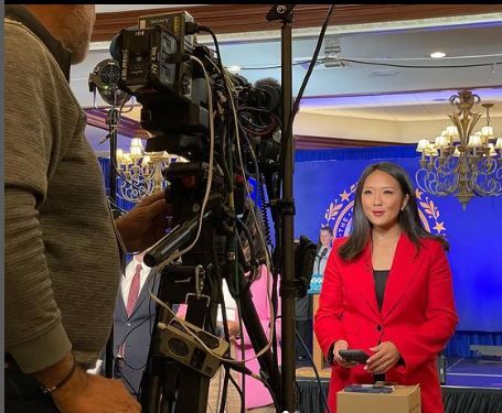 Nancy Chen during shoot