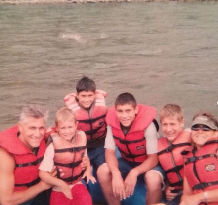 Jimmy Garoppolo enjoying with his family during childhood