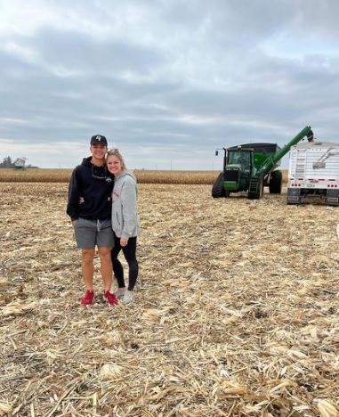 Jenna Brandt with her boyfriend Brock Purdy