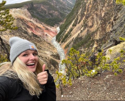 Jenna Brandt during her trip