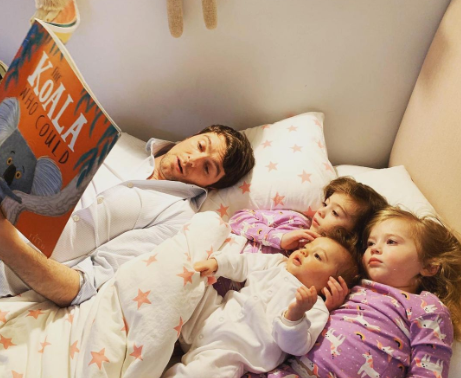 Benjamin Hall and his 3 Daughters