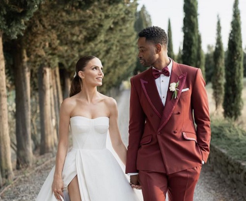 Jay Ellis wedding Jay Ellis with wife Nina Senicar