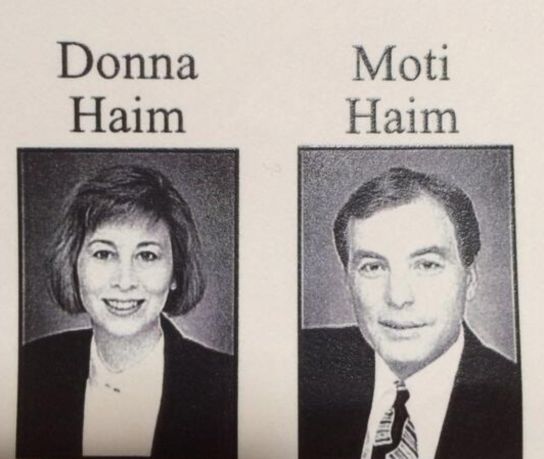 Donna Haim Picture Moti Haim Picture